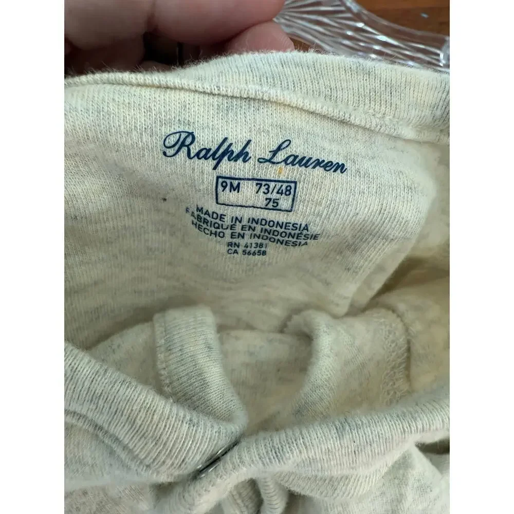 Ralph Lauren Baby Footie Size 9 Months